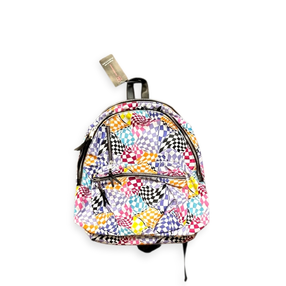 No Boundaries Vibrant Checkered Kids Backpack